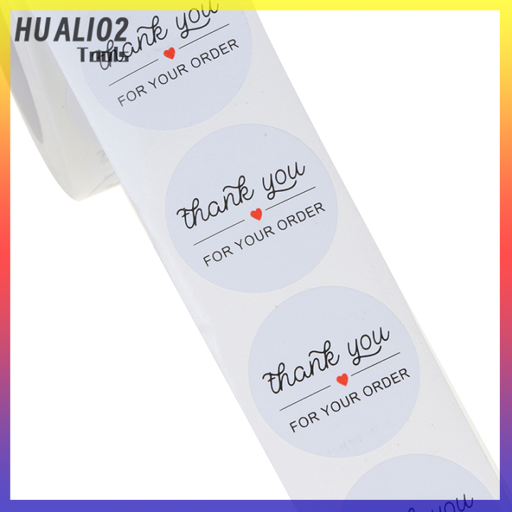 huali02-ขอบคุณสำหรับการสั่งซื้อ-ฉลากลายตราประทับสติกเกอร์500ชิ้น