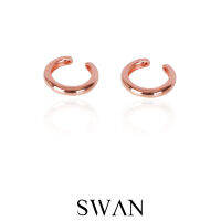 SWAN - Nova Medium Cuff ต่างหูเงินแท้  คล้องหู ไม่ต้องเจาะ ต่างหูเงินเกลี้ยง สามารถใส่เป็นแหนได้ ปรับขนาดได้เอง