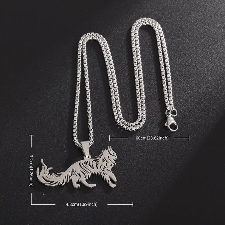 mainecoon-pendant-stainless-steel-cute-pet-pet-maine-coon-necklace-male-and-female-hip-hop-trend-jewelry-couple-anniversary-gift