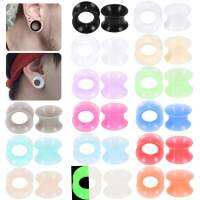 2Pcs/Lot 3-16MM Flexible Silicone Ear Plugs and Tunnels Ear Piercings Earlets Ear Stretchers Expander Ear Dilations Body Jewelry