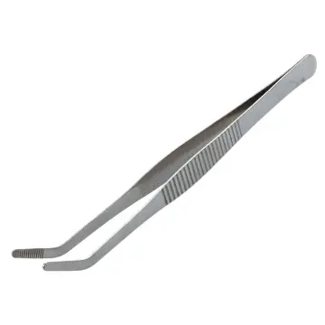 Stainless Steel Precision Kitchen Culinary Tweezer Tongs Long