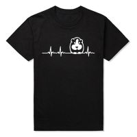 Guinea Pig Heartbeat Custom Printed T Shirts Mens Short Sleeve Top Summer Fashion O Neck T Shirt Cotton Funny Male Clothing XS-6XL