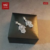 MT ต่างหูเงินแท้ ฝ่ามือแฮมซ่า แบบก้านเสียบ ติดหู Solid 925 Sterling Silver Earrings (se040) MT Jewelry มณีธารา