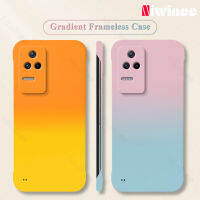 NIWINEE F4เคสสำหรับ Xiaomi POCO แบบแข็งผิวด้านไล่ระดับสีแฟชั่นเคสใส่โทรศัพท์ไร้กรอบฝาหลังกันกระแทกแบบบางเฉียบ