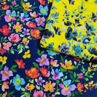 140x50cm 60s Flower Cotton Cloth Digital Printing Sewing Fabric  Making Womens Shirt Dress Home Decoration Cloth Exercise Bands