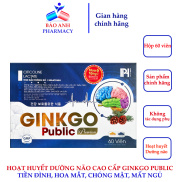 GINKGO Public Premium Hoạt huyết dưỡng não cao cấp chứa tinh dầu thông đỏ