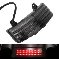 Smoke Tri-Bar LED Rear Tail Brake Fender Lights Turn Signal Lamps For Harley Tou Street Glide Road Glide FLHX FLTRX 96-13