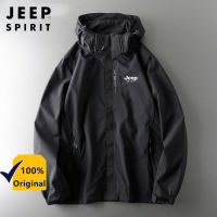 JEEP SPIRIT 1941หมวกถอดออกได้ของผู้ชายเสื้อคลุมชุดว่ายปีนเขาแบบบางกันลม