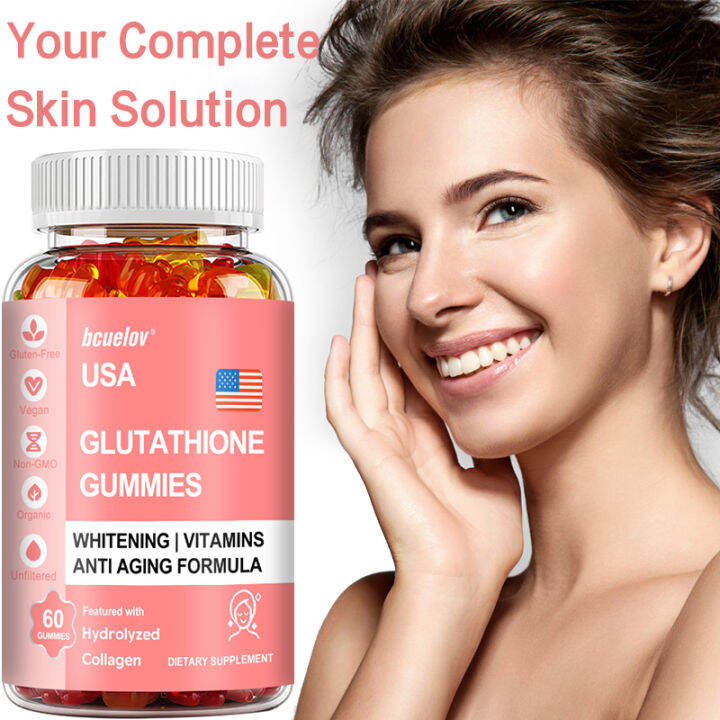 Glutathione Gummy BearsCollagenSupports skin, joints, hair and nails