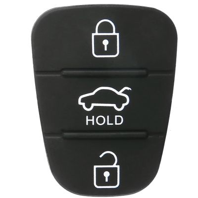 huawe Mayitr 3 Button Remote Key Fob Case Rubber Pad For Hyundai i20 i30 Kia Solaris Rio Sorento Sportage Ceed Key Parts