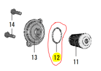 Oring กันรั่วซึ่มฝากรองน่ำมันเครื่อง  โอริ่งฝากรองKTM สำหรับ KTM DUKE RC 200/250/390 ADV390