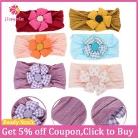 Jiogein 6 pcs baby girl elastic headband เด็กผู้หญิงแรกเกิดที่คาดศีรษะดอกไม้สายคาดศีรษะทารกสำหรับเด็กวัยหัดเดิน