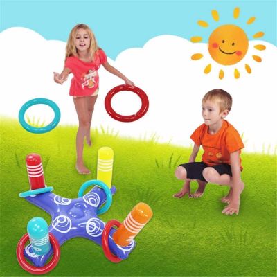 BANDA Inflatable Summer 4PCS Rings Water Toy Plaything Air Mattress Party Props Throw Pool Game Swimming Pool Floating Ring Inflatable Ring Toys Ring