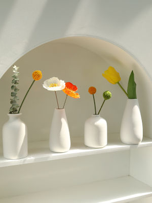 แจกันเล็กเซรามิกสไตล์ INS มินิ Yu Meiren,ดอกไม้จำลอง,ห้องนั่งเล่น,ห้องนอน,ดอกไม้ประดิษฐ์,อุปกรณ์ตกแต่งดอกไม้แห้ง Shuilinshen