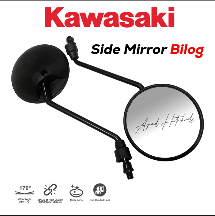 Kawasaki Bajaj Dominar 400 UG 1pair Universal Round Side Mirror Long For Motorcycle (073