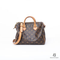 LV SPEEDY BAND 25 BROWN MONOGRAM MONOGRAM CANVAS GHW