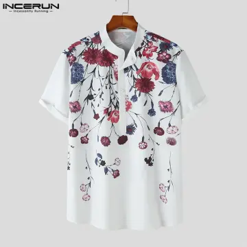 Mens chinese collar casual on sale shirts