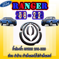 คิ้วล้อ4นิ้ว  ฟอร์ด เรนเจอร์  FORD  Ranger 2018-2020 เรียบ ดำด้าน เว้าเซ็นเซอร์/ไม่เว้าเซ็นเซอร์