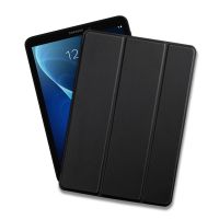 [HOT] สำหรับ Samsung Galaxy Tab A A6 10.1นิ้ว (2016) SM-T580 SM-T585 Flip ตั้งได้แบบสามพับกรณี PU หนังสมาร์ทออโต้ Wake Cover