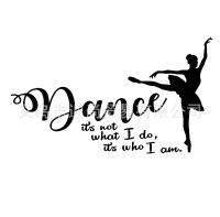 [COD] dance its girl dancing self-adhesive removable wall stickers decoration bedroom