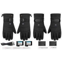 Winter Windproof Electric Heated Gloves Touch Screen Waterproof Anti-Cold Outdoor Cycling Sports Hand Warmer Thermal Gloves