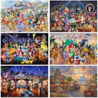 Disney Family Puzzle Toys 300/500/1000 PCS Cartoon Dumbo Paper Jigsaw Puzzle Decompression Educational Toys For Birthday Gift