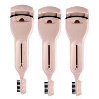 3PCS Double Eyelash Curler Long-Lasting Stereotypes Eyelash Aid with Eyebrow Comb Eyebrow Curling