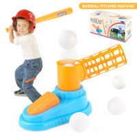 Automatic Baseball Ball Machine Set Safe Durable Children Baseball Pitching Machine Launcher Toy Sports Baseball Training Toys