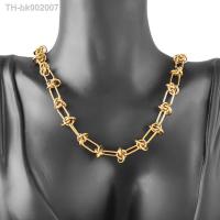 ✿▲ 316L Stainless Steel Chain Necklaces For Men High Quality Vintage Gold Color Choker Chain Necklaces Women Jewelry