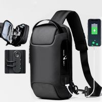 Chest New Anti-thief Men Crossbody Shoulder USB Charging Short Trip Male Pack