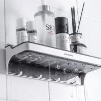 For Bathroom Organizer Storage Shelves Modern Wall Shelves Decor Shampoo Holder Bathroom Shelf Without Drilling