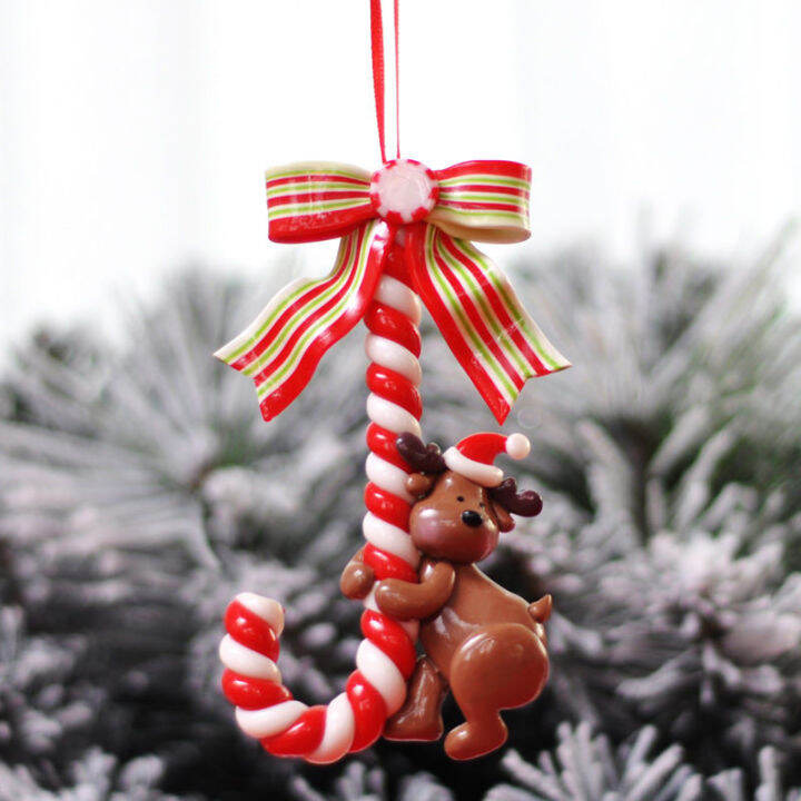 christmas-candy-cane-ornament-santa-claus-snowman-elk-christmas-tree-แขวนจี้ตกแต่งสำหรับตกแต่งบ้านปีใหม่