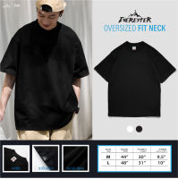 ? 9.9 SALE ? ® คอฟิต - Heavy Cotton Combed 100% เสื้อผู้ชาย Oversize คอกลม สีดำ ขาว ONF