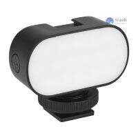 【คุณภาพสูง】Andoer St30 ไฟ Led ขนาดมินิ 5000K-6000K Vlog Fill Light Cri95+ มีด้านในสําหรับติดรถยนต์