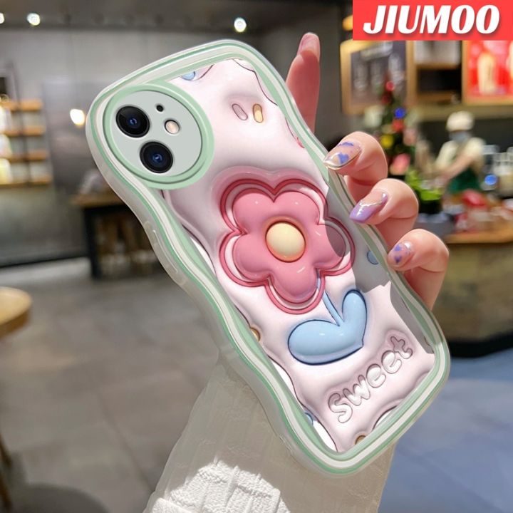 เคส-jiumoo-สำหรับ-huawei-p30-p30-pro-p30-lite-แฟชั่นลายดอกไม้สีครีมคลื่นเคสโทรศัพท์โปร่งใสกล้องกันกระแทกเคสใสนุ่มป้องกันซิลิโคนง่าย