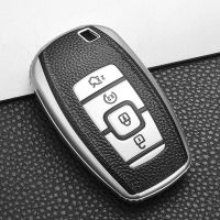 ○ Key Case Cover for Ford Fusion Mondeo Mustang Explorer Edge EcoSport Lincoln MKC MKZ MKX 2015 2016 2017 Remote KeyChain Holder