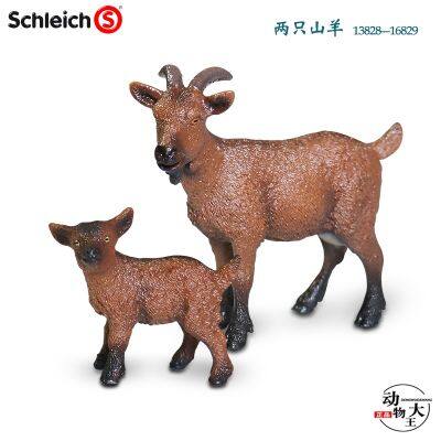 Sile schleich goat 13828 horn sheep 13829 simulation animal model childrens farm livestock toys