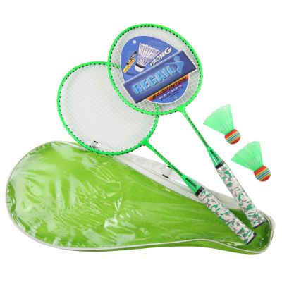 Workout Exercise Portable With Balls Educational Rackets Anti Slip Handle Badminton Set For Children Iron Alloy Outdoor Sport