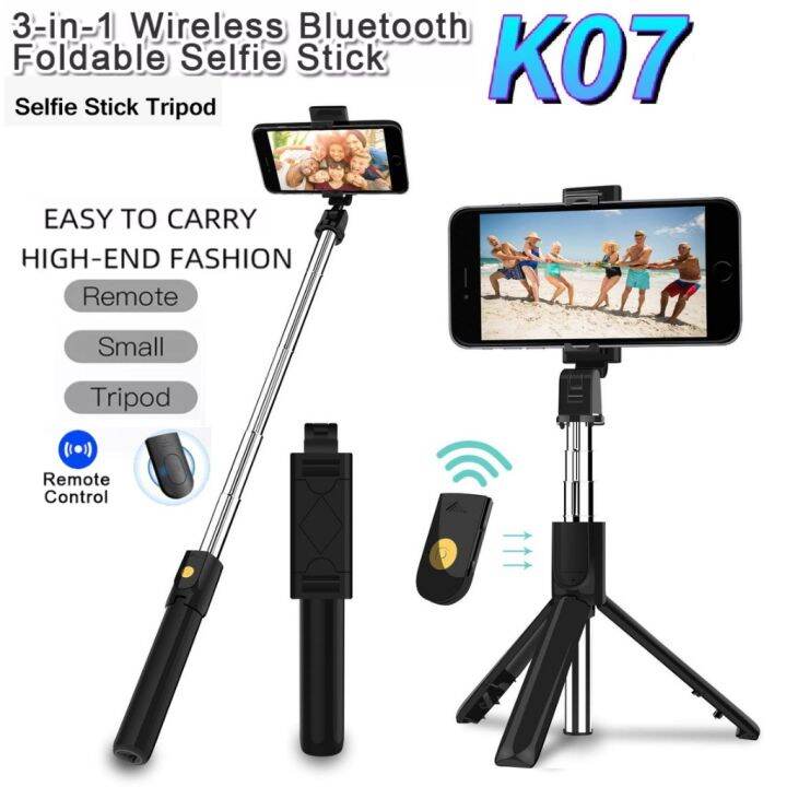 K07 3 in 1 Selfie Stick Foldable Handheld with Shutter Lazada PH