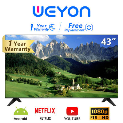 WEYON ทีวี 43 นิ้ว LED 4K UHD Android TV Wifi Smart TV