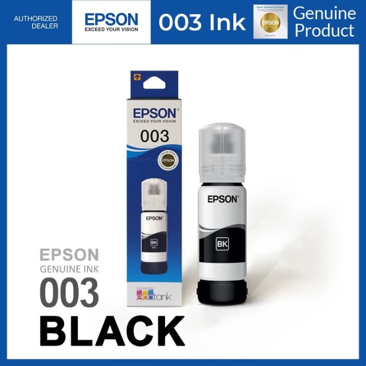 Epson 003 Black Ink Original Brand New For Epson L3110 L3116 L3150 L3156 L5190 L3210 L3250 L5290 6640