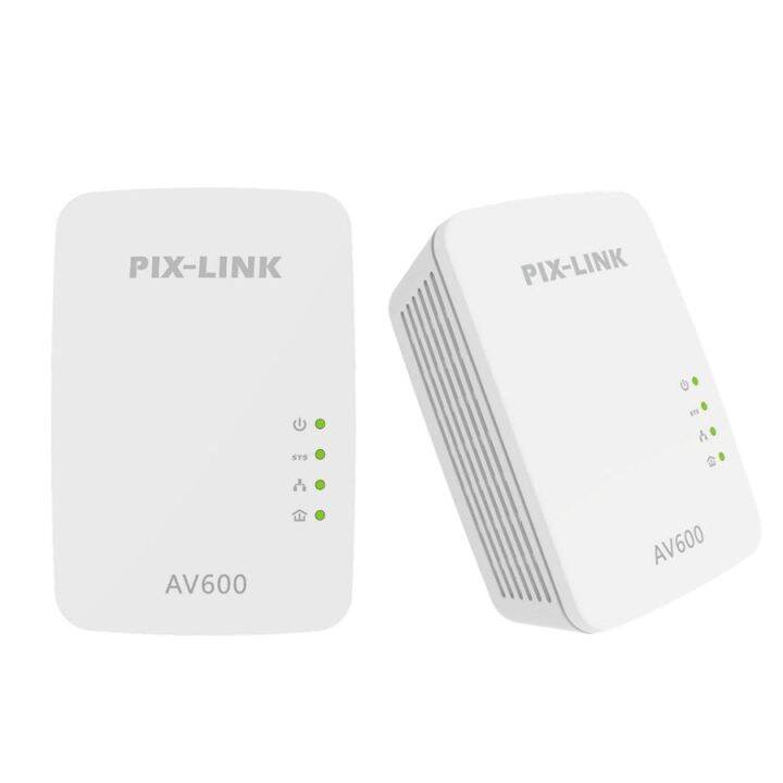 PIXLINK AV600 Powerline อแด๊บเตอร์ปลั๊กไฟบ้านสำหรับเราเตอร์