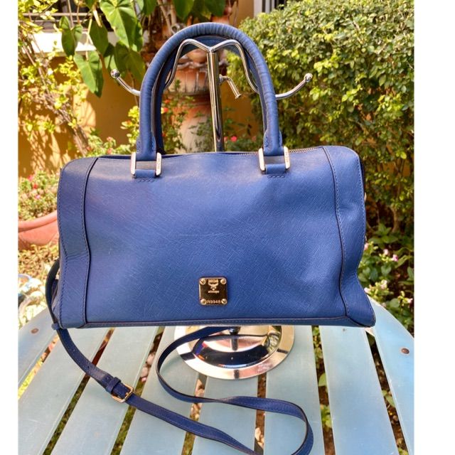 Mcm 2-way blue sling bag | Lazada PH