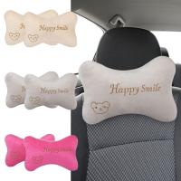 Car Neck Pillow Adjustable Auto Seat Headrest 2Pcs Creative Plush Headrest Pillows For Car Universal Headrest Pillow For Tour Seat Cushions