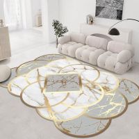 Irregular Minimalist Art Carpet Living Room Sofa Rug Special-shaped Bedroom Cloakroom Large Area Decoration Polyester Floor Mats Yoga Mats