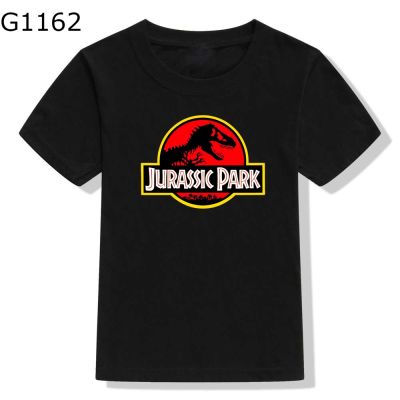 2023 Jurassic Park Parents and Children Summer Black T-shirts Funny T-Shirts Birthday Gift