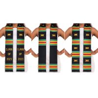 160*9.5CM Kente Cloth Design Graduation Sash Baccalaureate Gown Accessory Graduation Stole Scarf Pipe Fittings Accessories