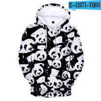 White Hoodie 3d Animal Panda Hoodies Men Women Sweatshirts Hooded Kids Panda Pullovers Boys Girls Tops Hip Hop 3D Print Autumn