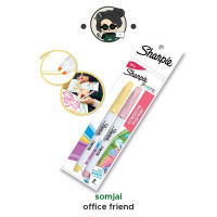 Sharpie (ชาร์ปี้) ปากกาHighlight ปากกาไฮไลท์ ปากกาเน้นข้อความ Sharpie S-Note เหลือง+ชมพู Set 2ด้าม