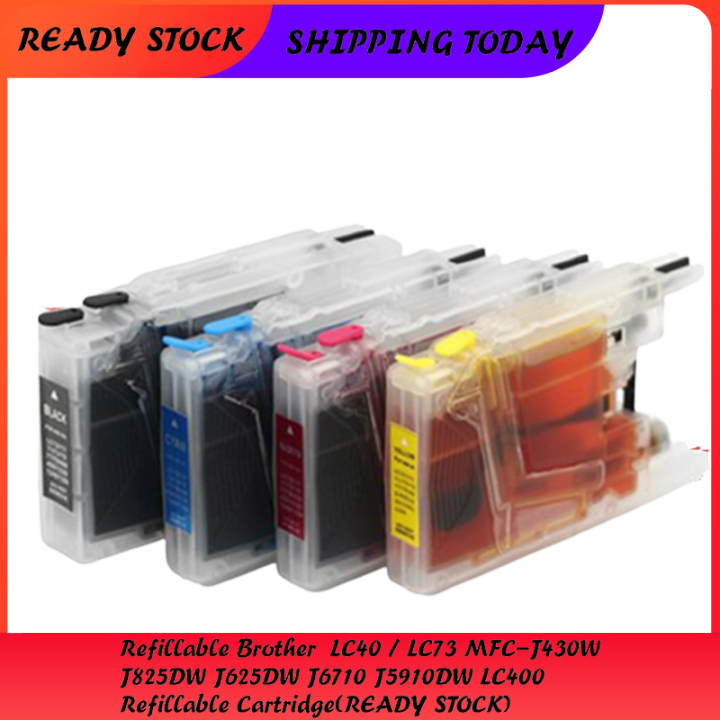 Refillable Brother Lc40 Lc73 Mfc J430w J825dw J625dw J6710 J5910dw Lc400 Refillable Cartridge 8760